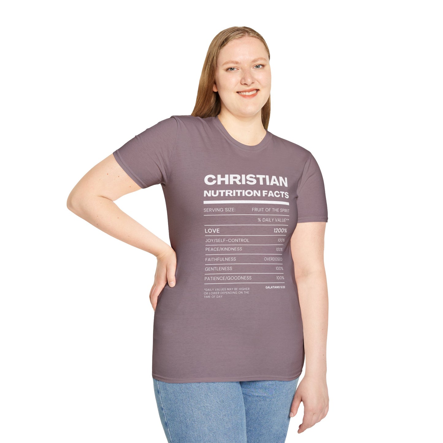 Christian Fruit of the Spirit T-Shirt-White Design