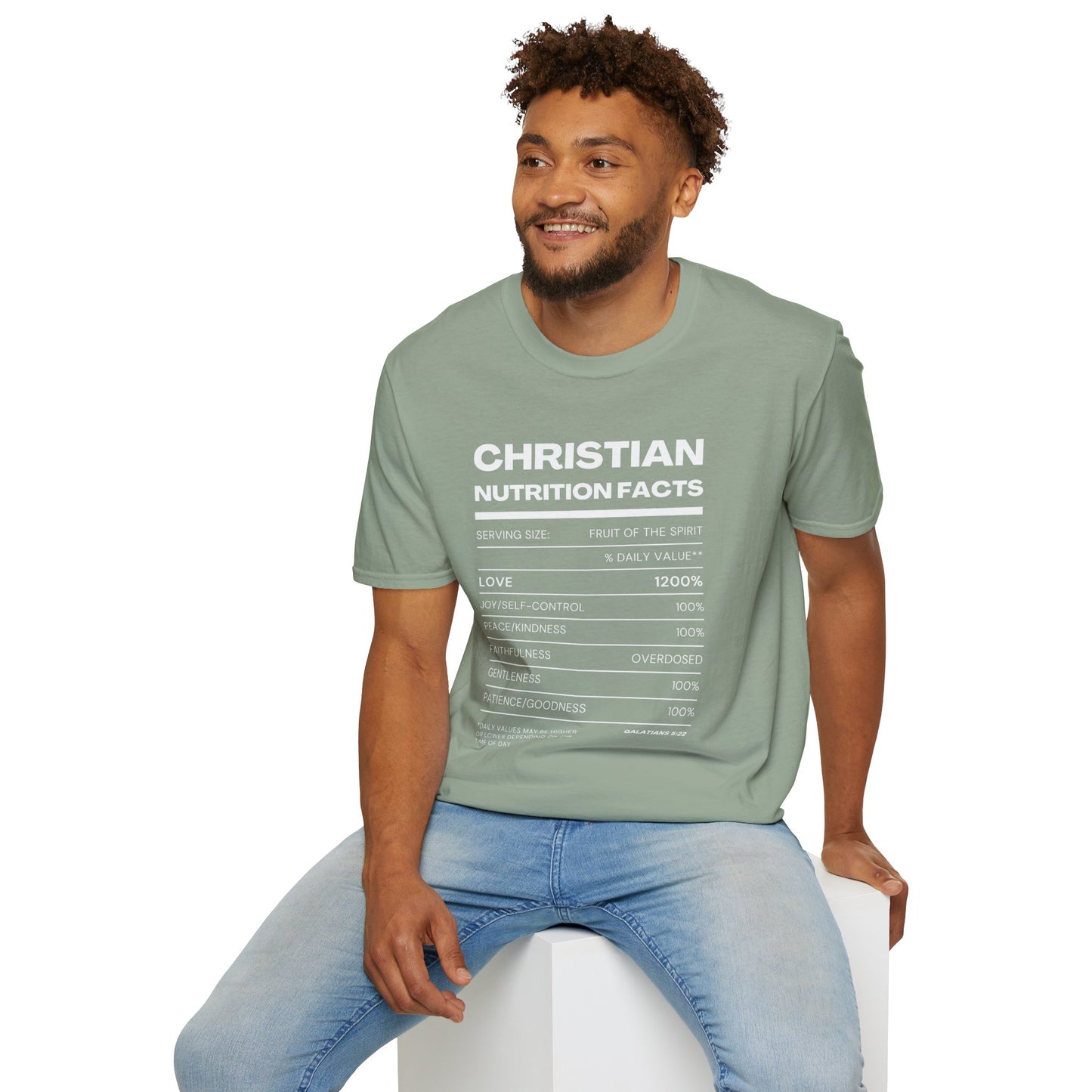 Christian Fruit of the Spirit T-Shirt-White Design