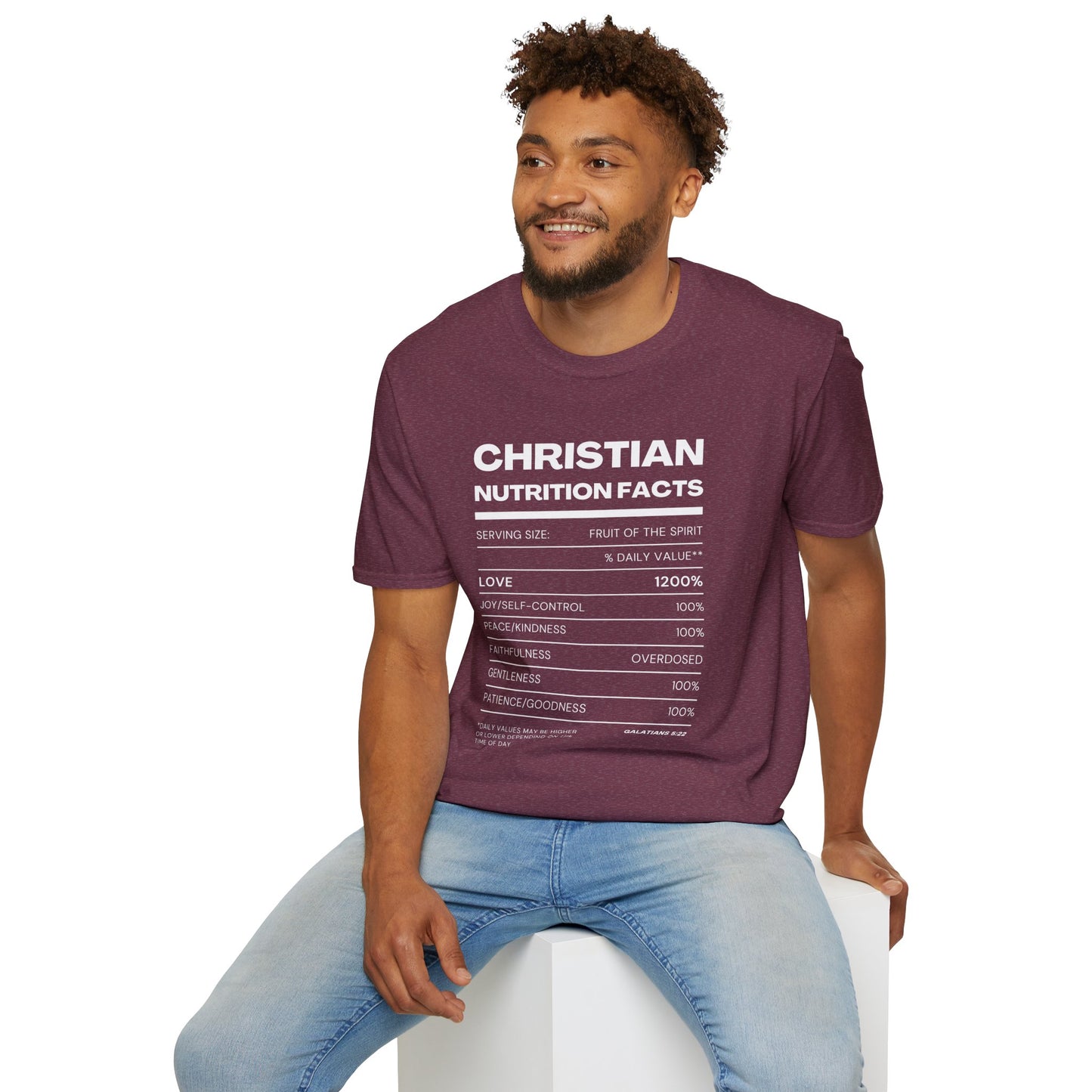 Christian Fruit of the Spirit T-Shirt-White Design