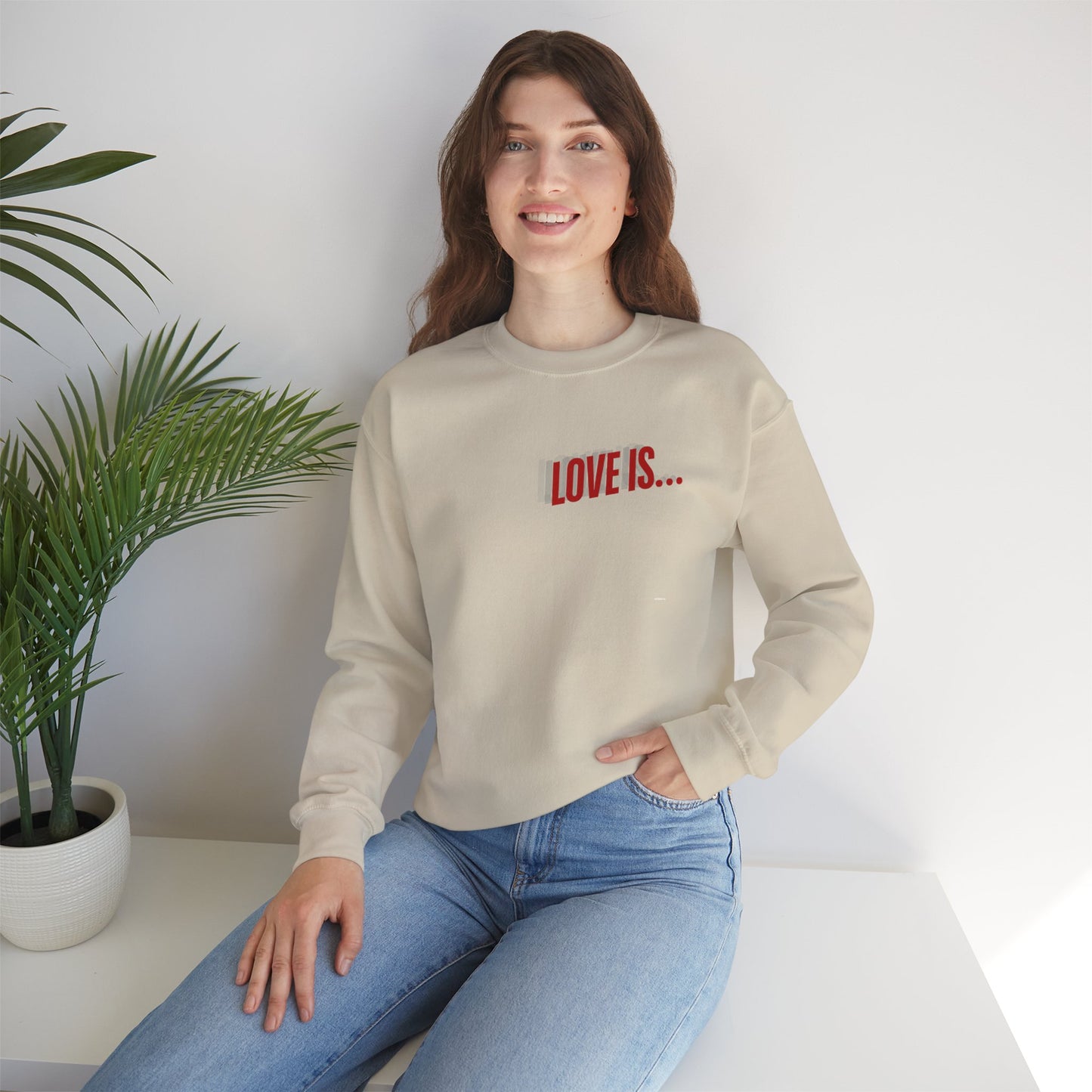 Love is...Rose Graphic Unisex Sweatshirt