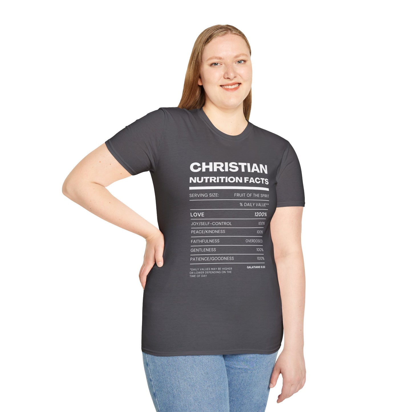 Christian Fruit of the Spirit T-Shirt-White Design