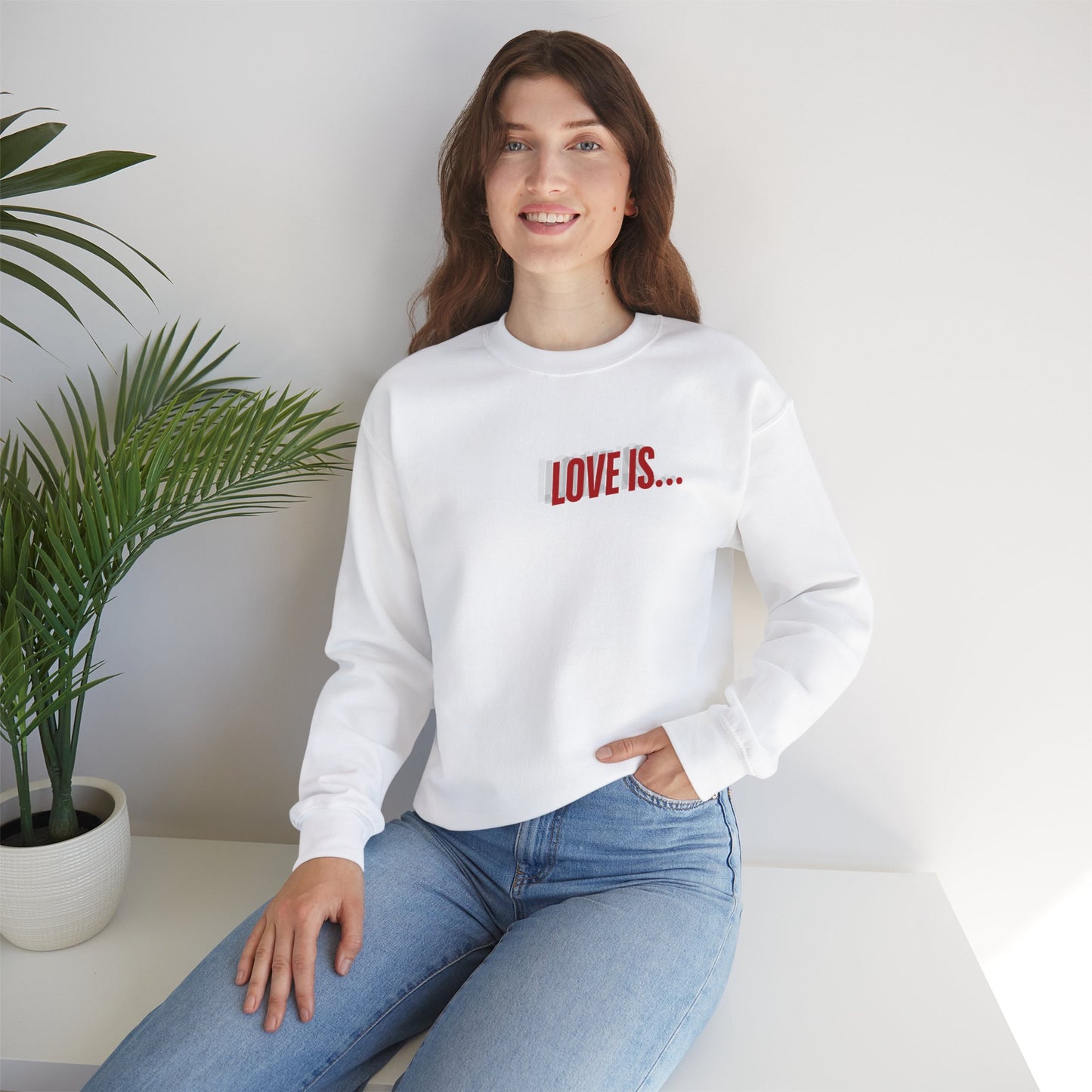 Love is...Rose Graphic Unisex Sweatshirt