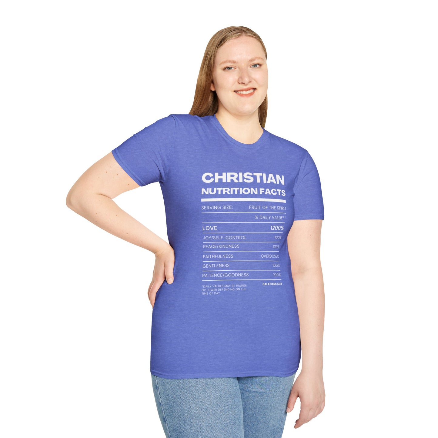 Christian Fruit of the Spirit T-Shirt-White Design