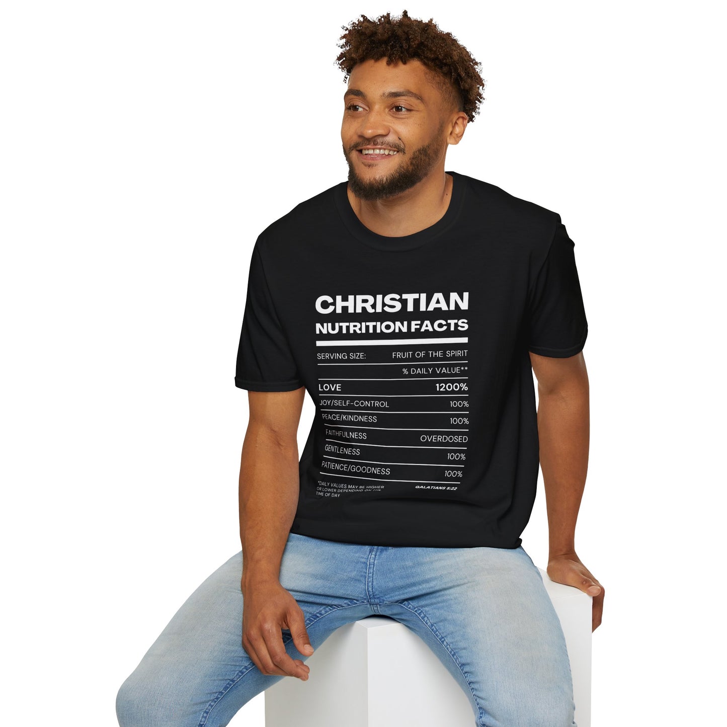 Christian Fruit of the Spirit T-Shirt-White Design